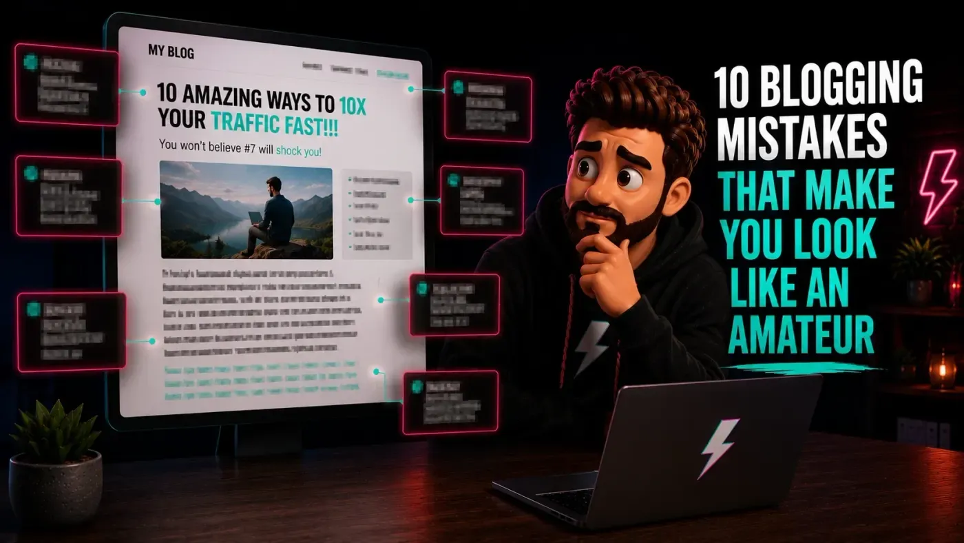 10 errores de blogging que le hacen parecer un aficionado