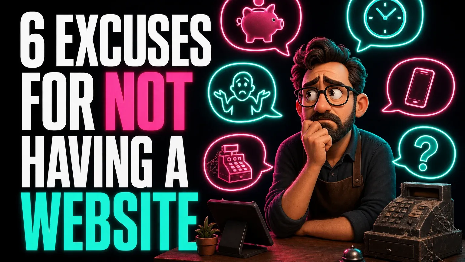 6 Excuses Small Businesses Make For Not Having a Website [INFOGRAPHIC]