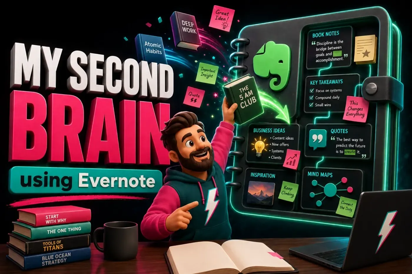 How I Use Evernote to Catalog Ideas I Get From Reading Books
