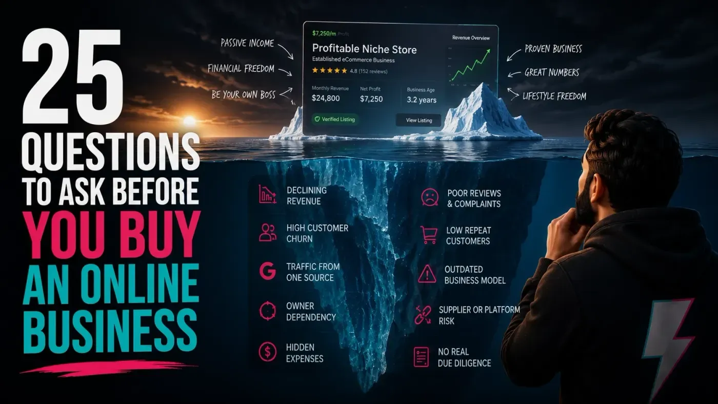 25 Questions To Ask Before You Buy An Online Business