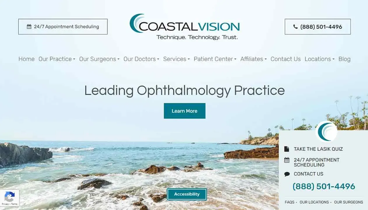 Coastal Vision sitio web