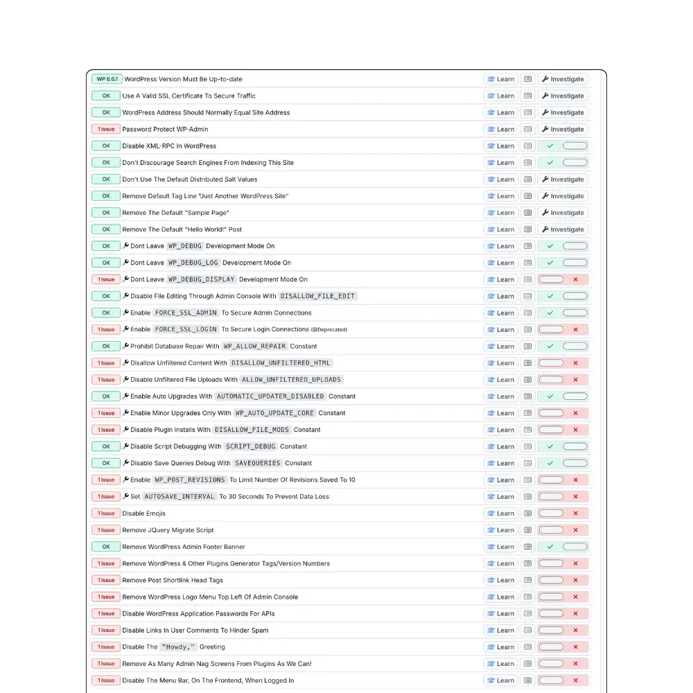 A monthly website management report