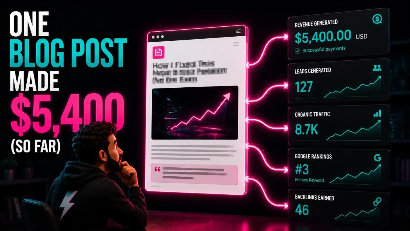 How I Made $5,400 From One Blog Post (so far)