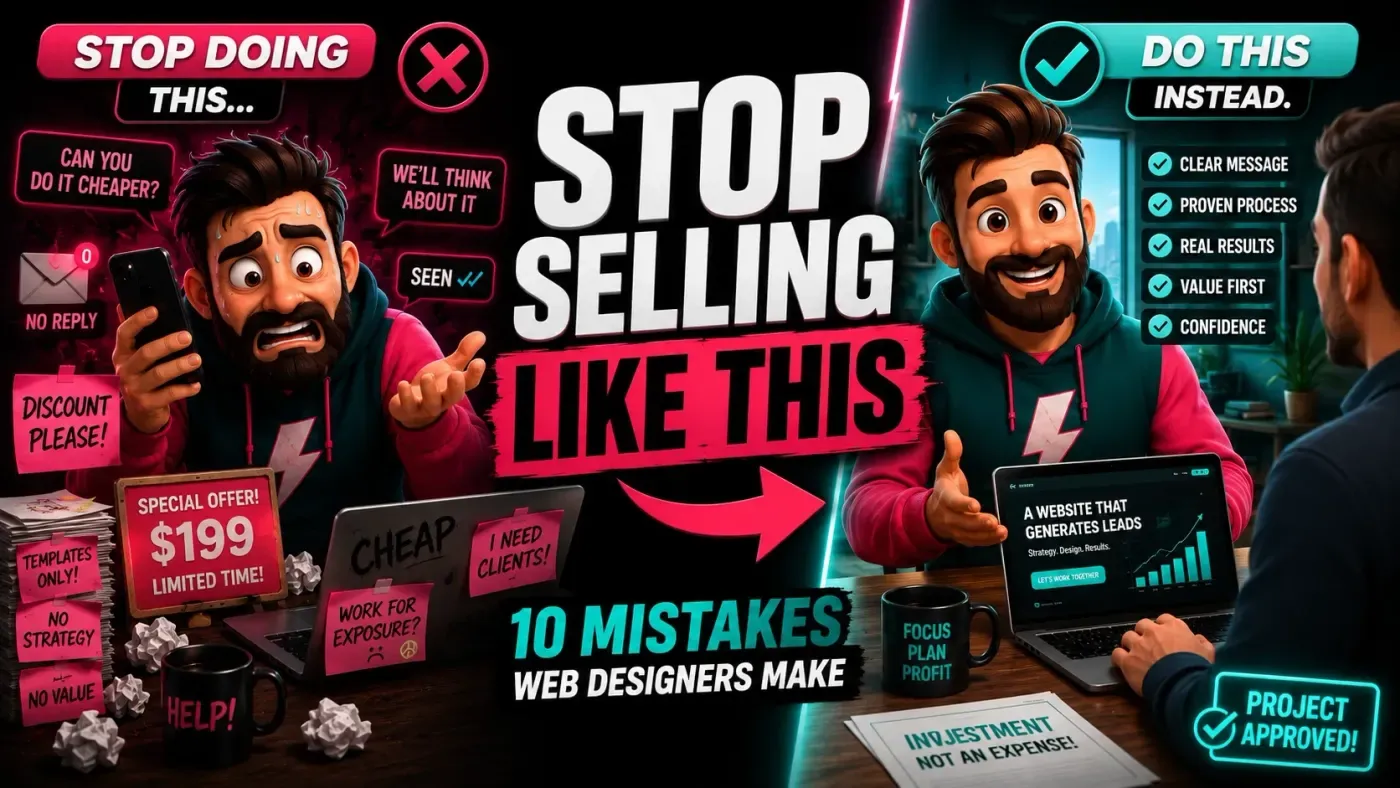 Cómo NO Vender Servicios de Diseño Web (10 Errores a Evitar)