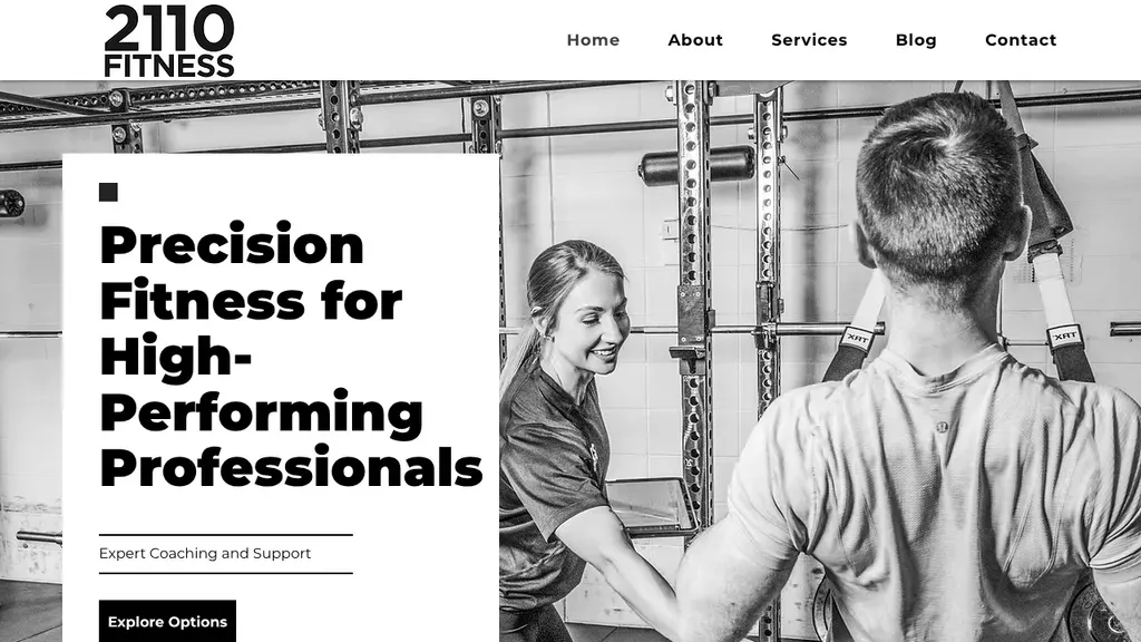 2110 Fitness sitio web