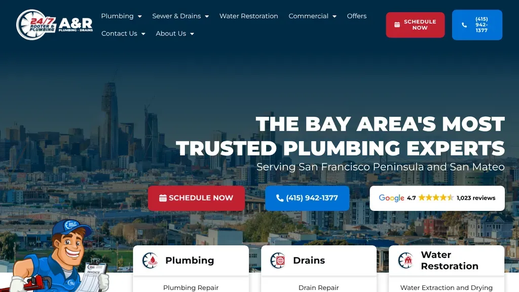 24/7 Rooter & Plumbing sitio web