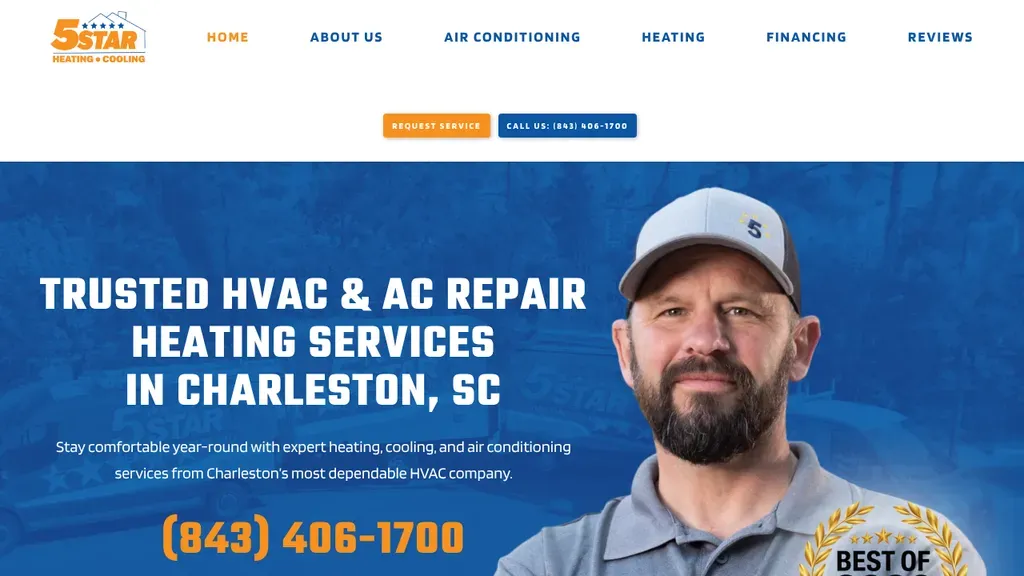 5 Star Heating & Cooling sitio web