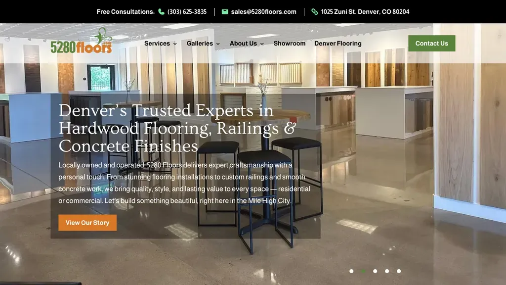 5280 Floors website