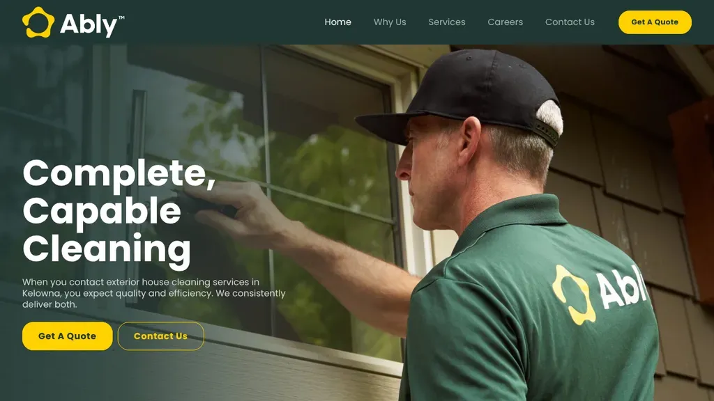 Ably Clean sitio web
