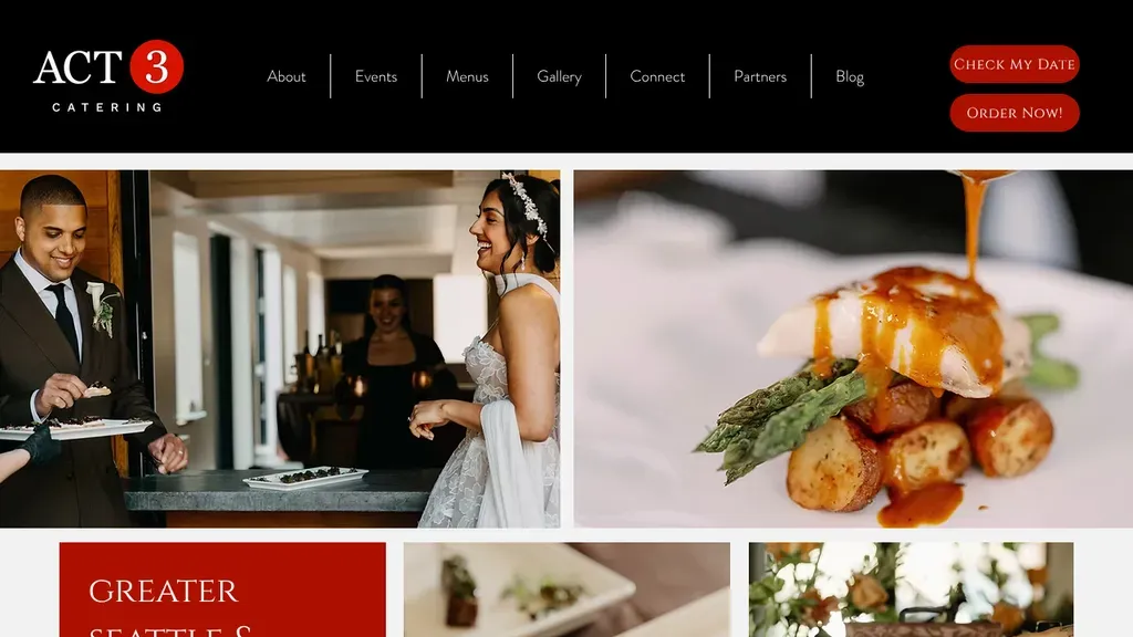 ACT 3 Catering sitio web
