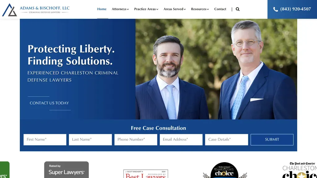 Adams & Bischoff sitio web