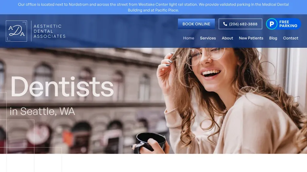 Aesthetic Dental Associates sitio web