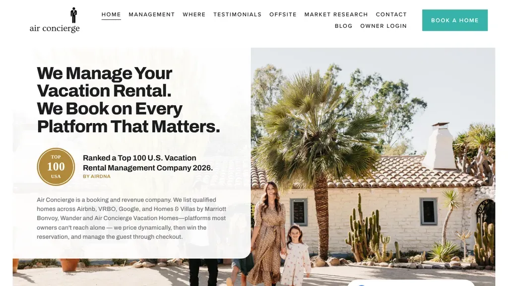 Air Concierge Washington sitio web