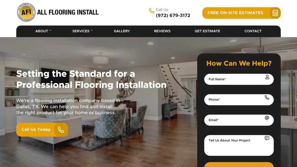 All Flooring Install website