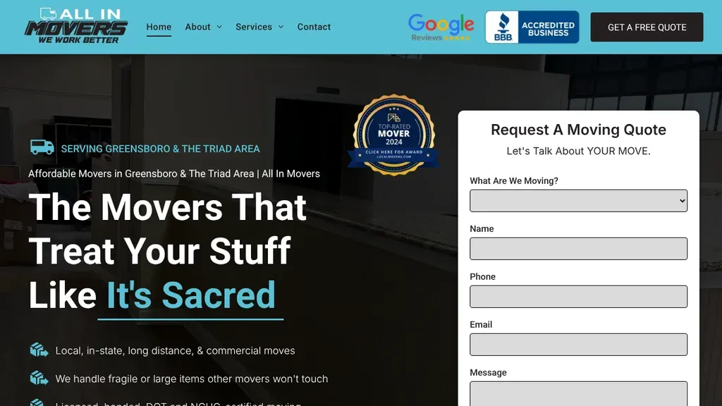 All In Movers sitio web