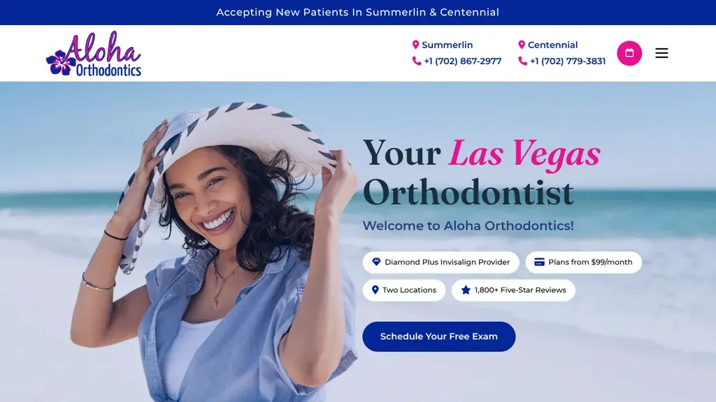 Aloha Orthodontics sitio web