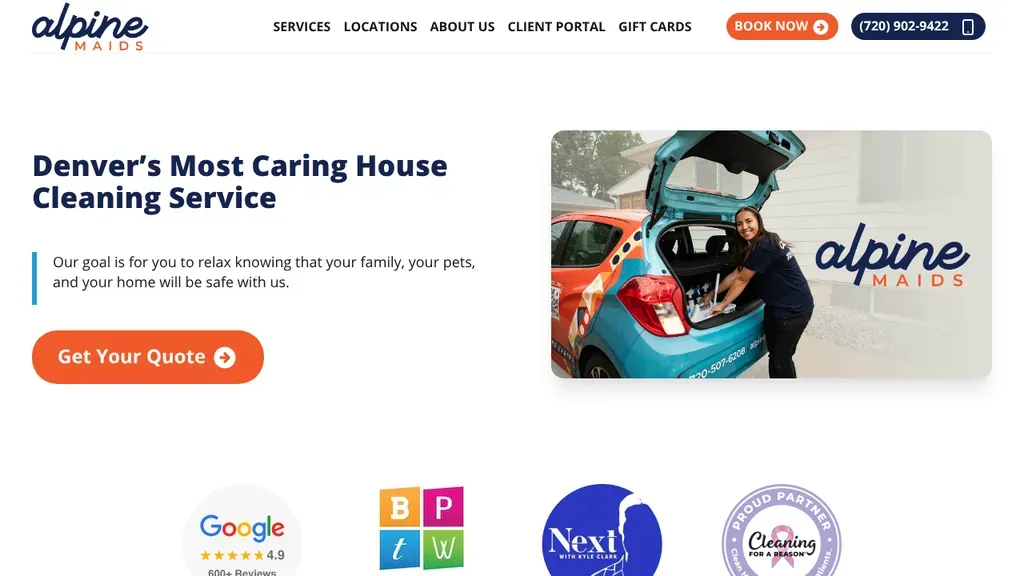Alpine Maids sitio web