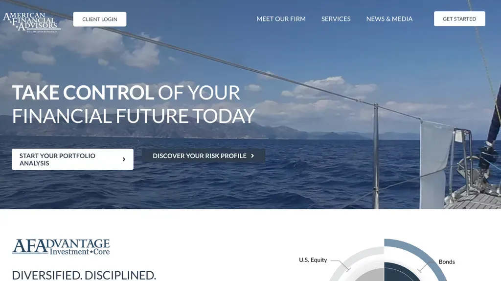 American Financial Advisors sitio web