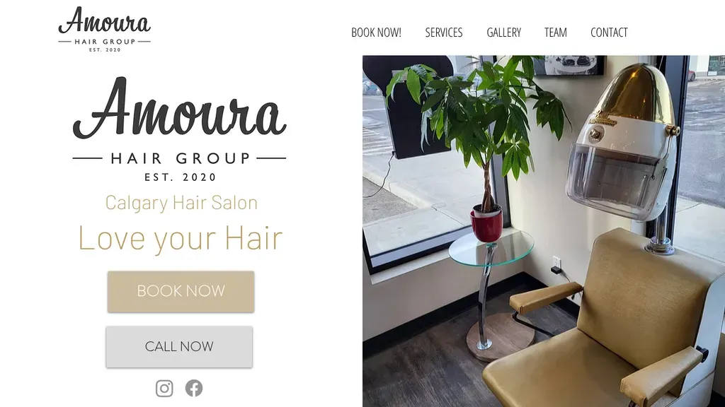 Amoura Hair Group website