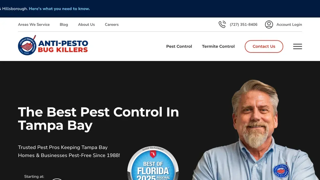 Anti-Pesto Bug Killers sitio web