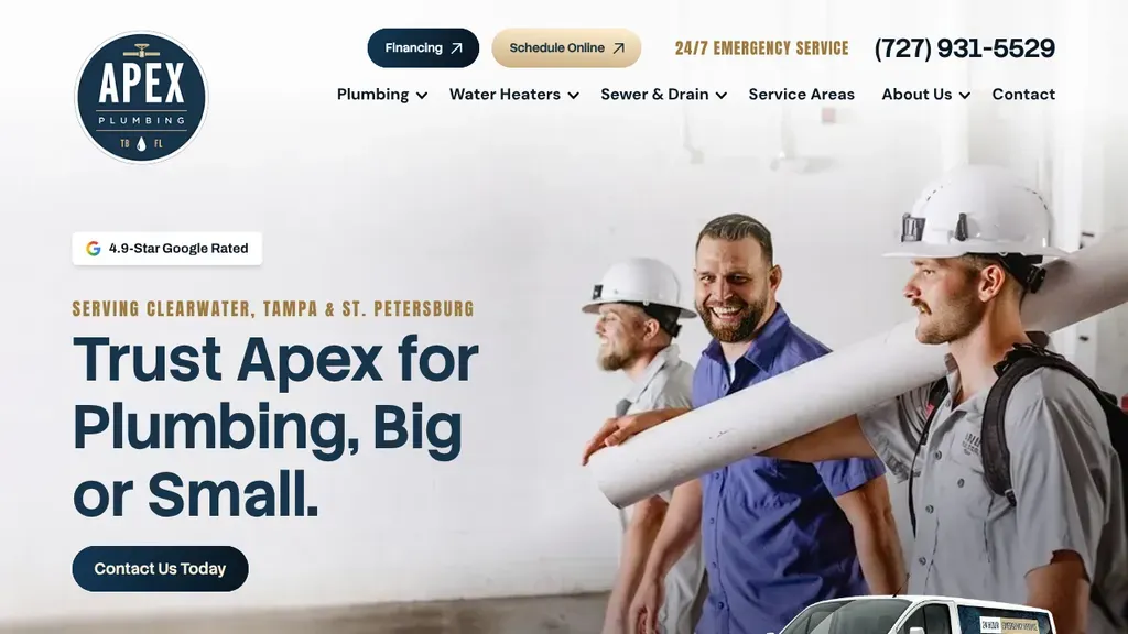 Apex Plumbing sitio web