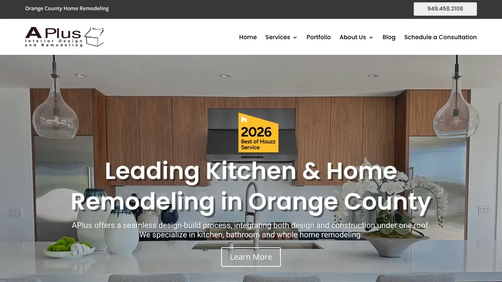 APlus Interior Design & Remodeling sitio web