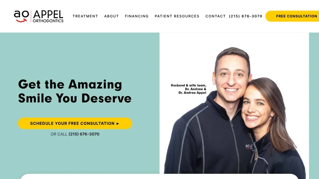 Appel Orthodontics sitio web