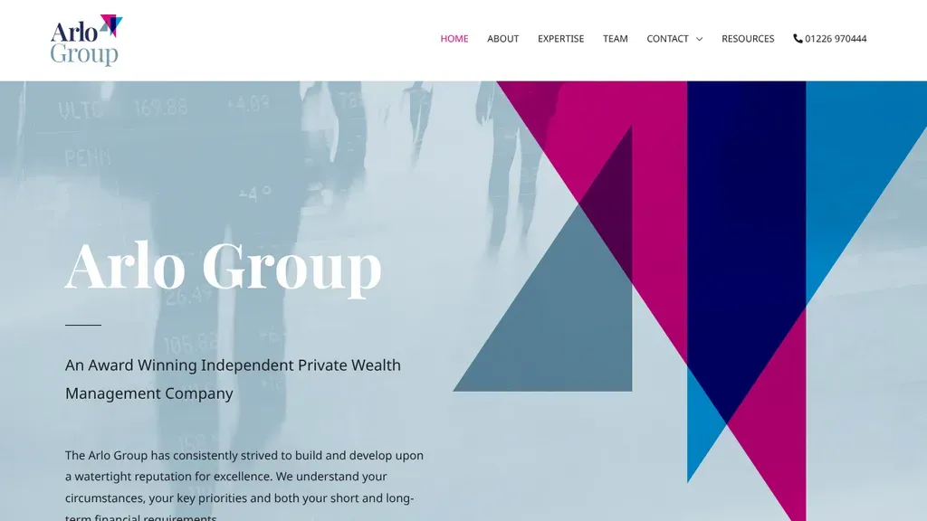 Arlo Group sitio web