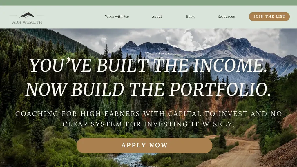 AshWealth sitio web