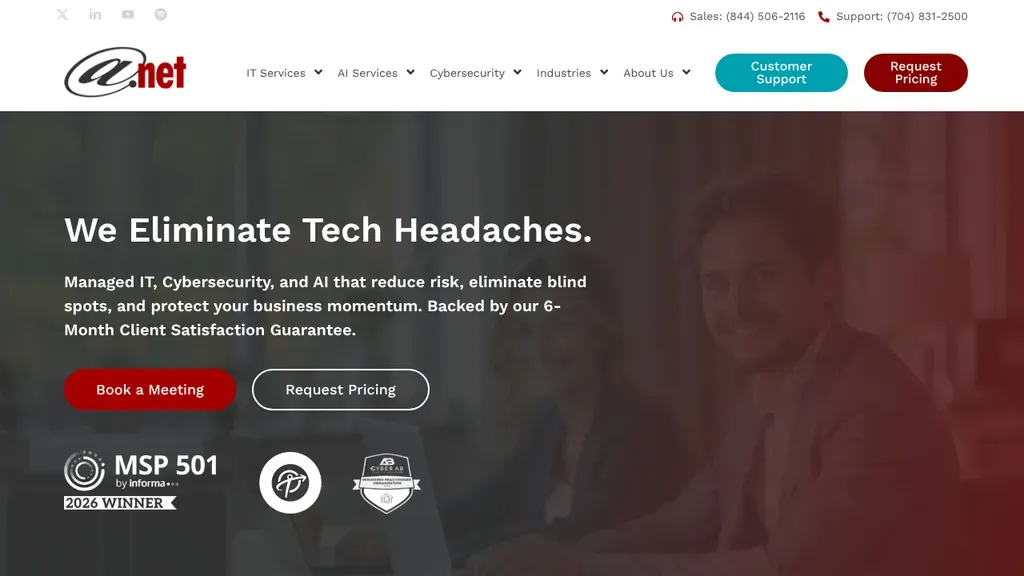 AT-NET Services sitio web