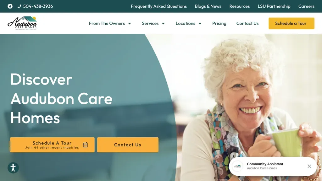 Audubon Care Homes website