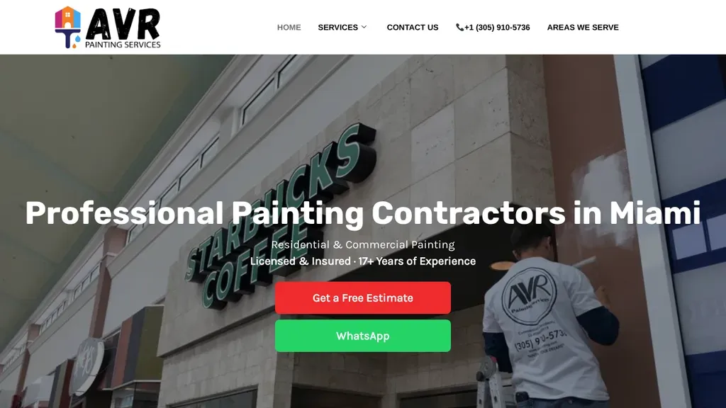AVR Painting Services sitio web