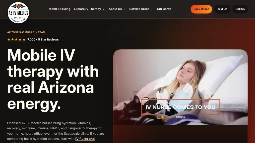 AZ IV Medics sitio web