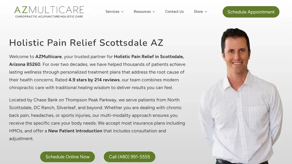 AZMulticare Chiropractic Acupuncture Clinic sitio web