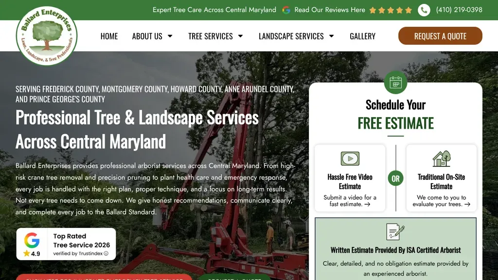 Ballard Enterprises sitio web