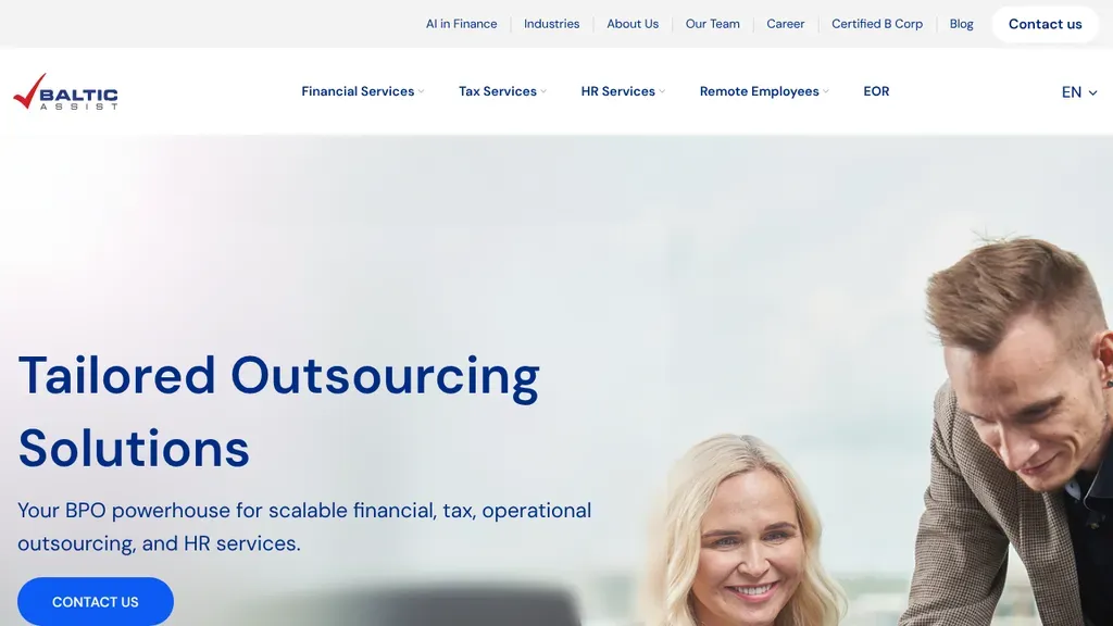 Balticassist sitio web