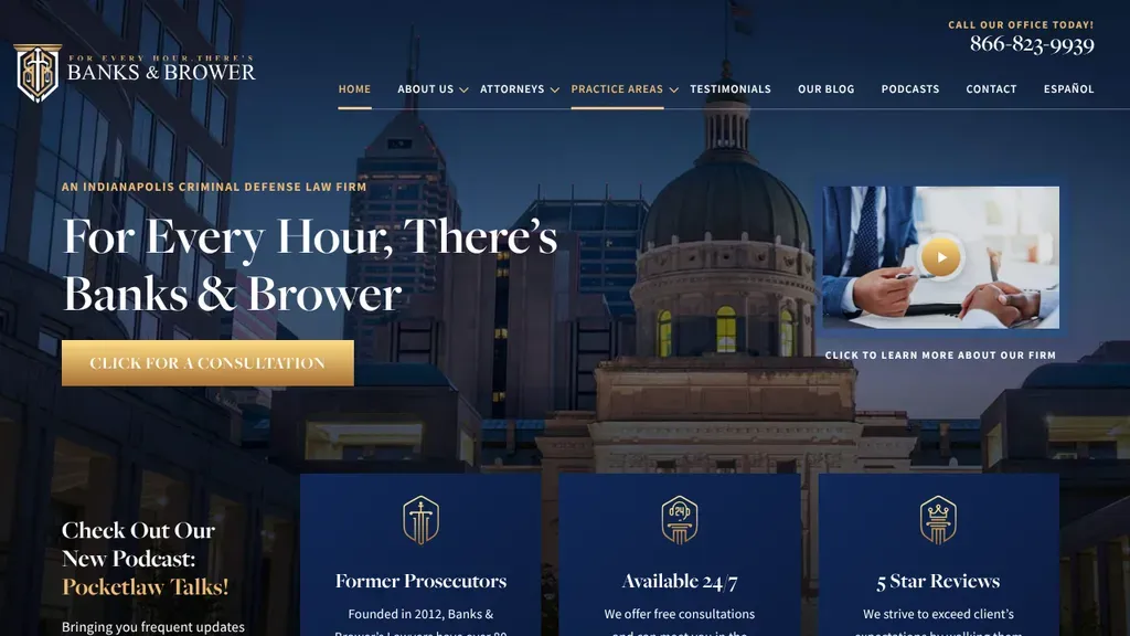 Banks & Brower sitio web