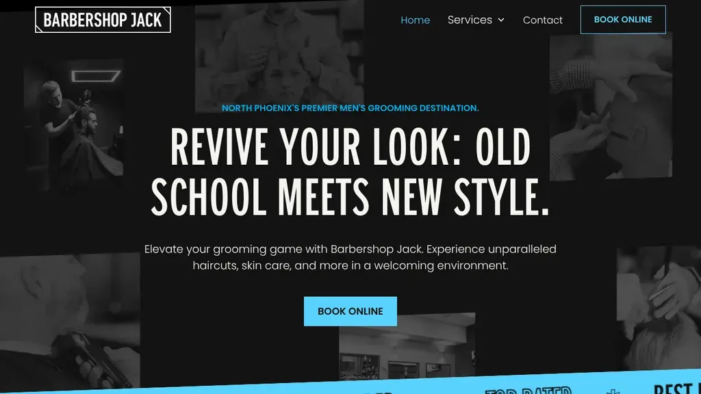 Barbershop Jack website