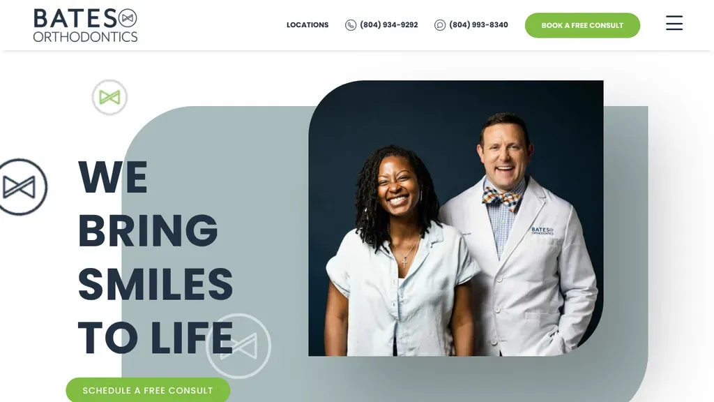 Bates Orthodontics sitio web