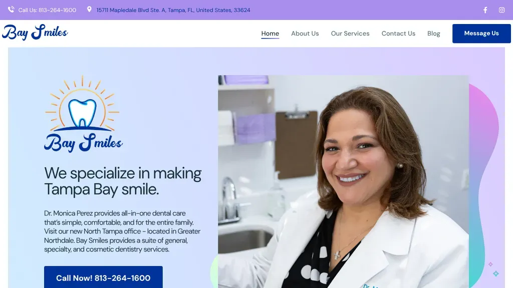 Bay Smiles sitio web