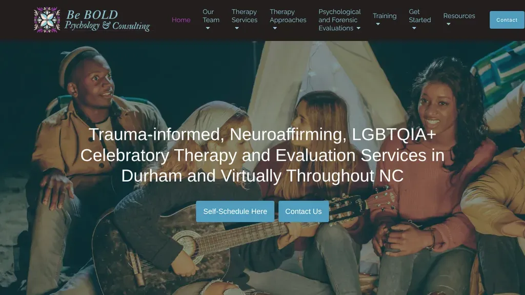 Be BOLD Psychology and Consulting sitio web
