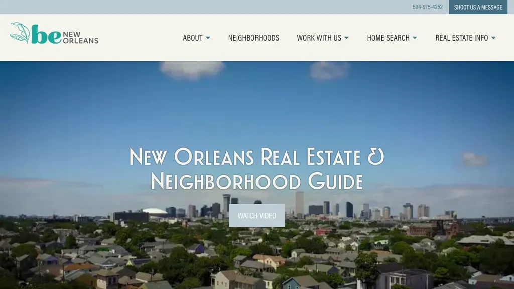 Be New Orleans website