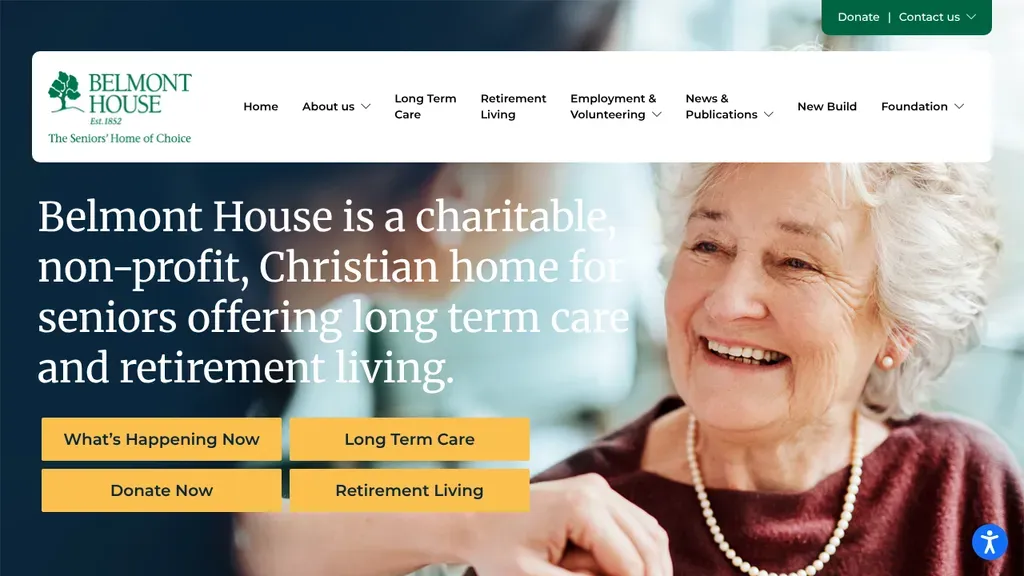 Belmont House website