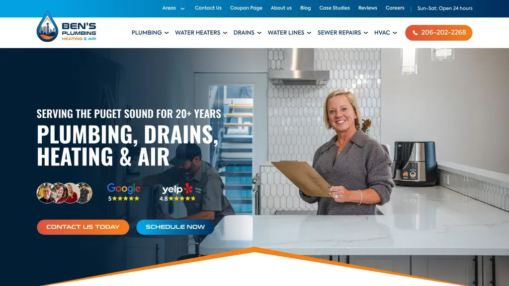 Ben's Plumbing & Drain Cleaning sitio web