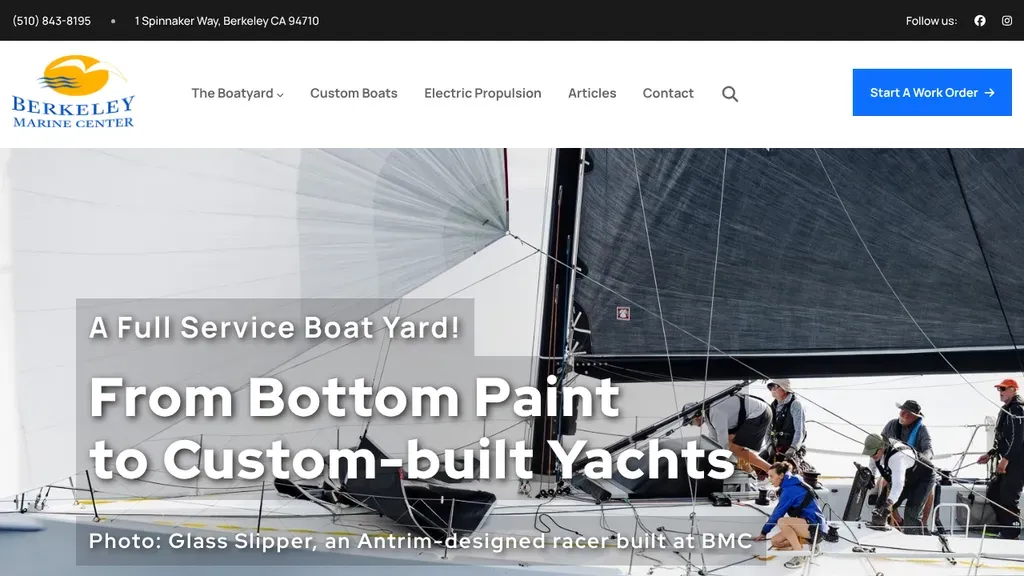 Berkeley Marine Center sitio web