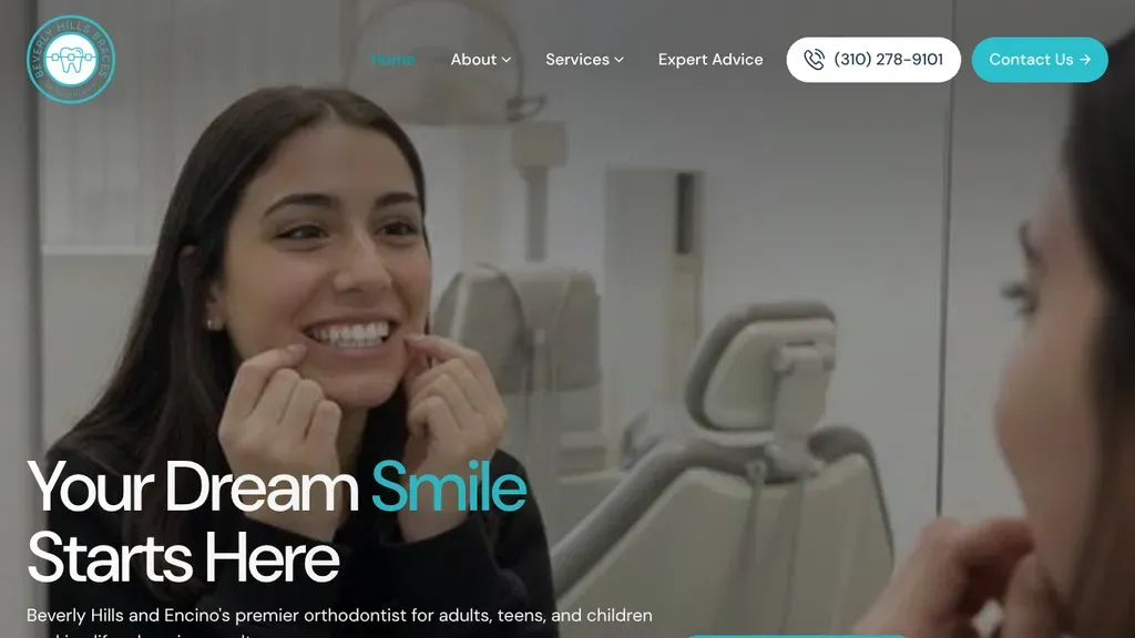 Beverly Hills Braces sitio web