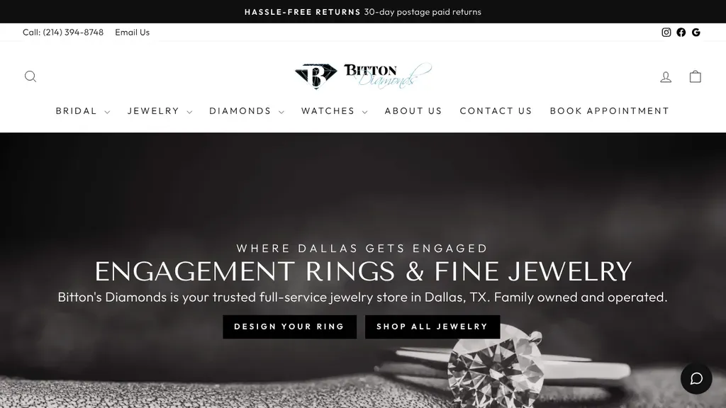 Bitton Diamonds sitio web