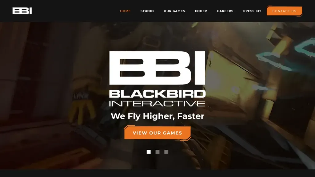 Blackbird Interactive sitio web