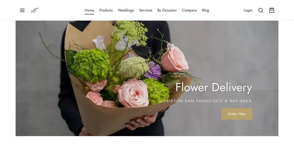 Bloom Gallery Flowers sitio web
