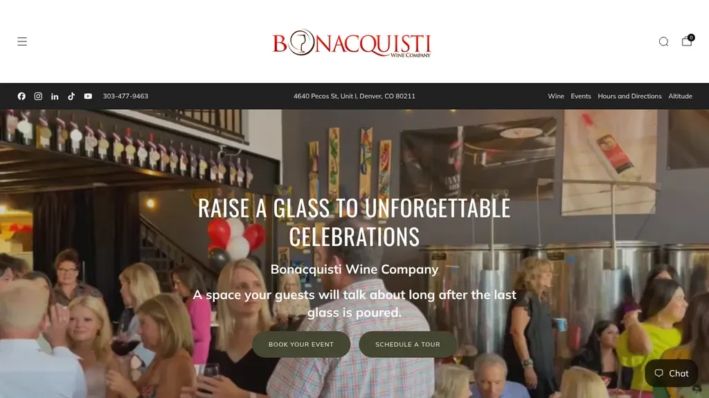 Bonacquisti Wine Company sitio web